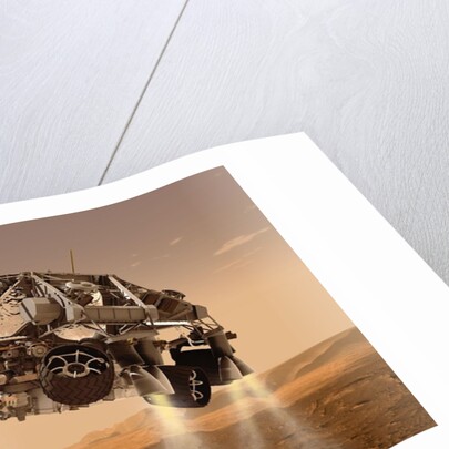 Curiosity and Descent Stage by Anonymous