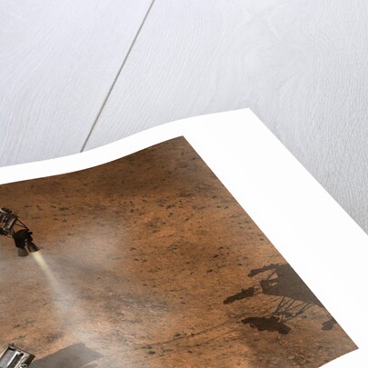 Curiosity Touching Down by Anonymous