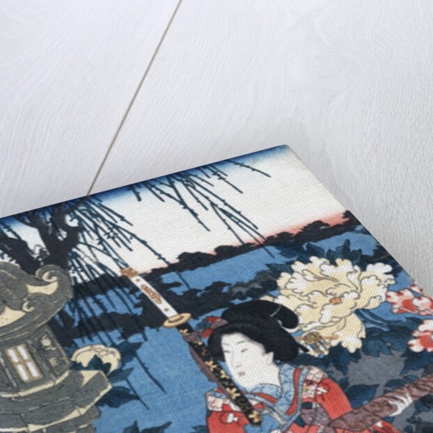 Enjoying a garden of peonies by Anonymous