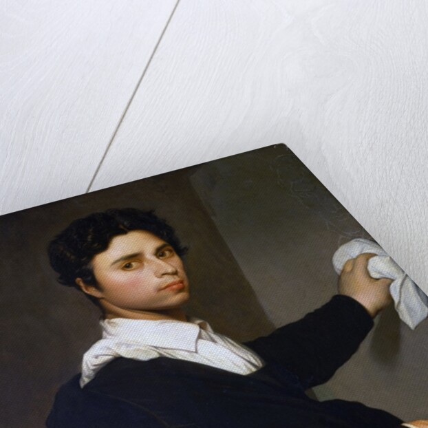 Ingres as a Young Man (Jean-Auguste Dominique Ingres Painting at His Easel) by Madame Gustave Héquet