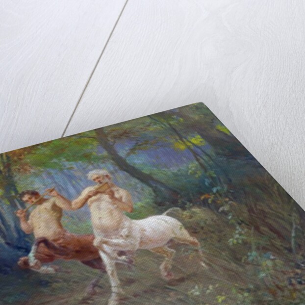 Greek Centaurs Celebrating with a Lapith Woman by Edoardo Ettore Forti
