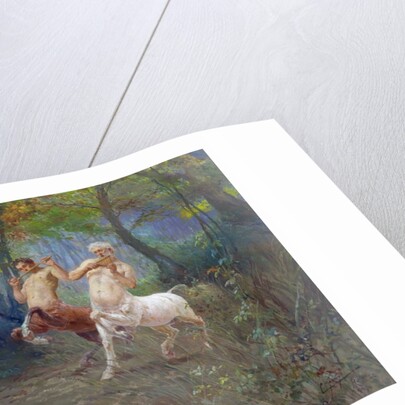 Greek Centaurs Celebrating with a Lapith Woman by Edoardo Ettore Forti
