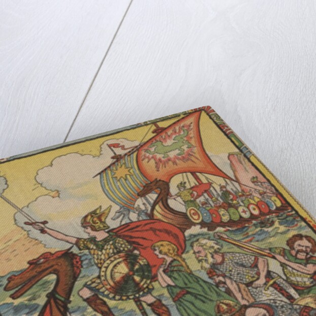 Young Viking rescuing princess by Anonymous