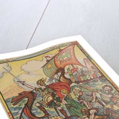 Young Viking rescuing princess by Anonymous