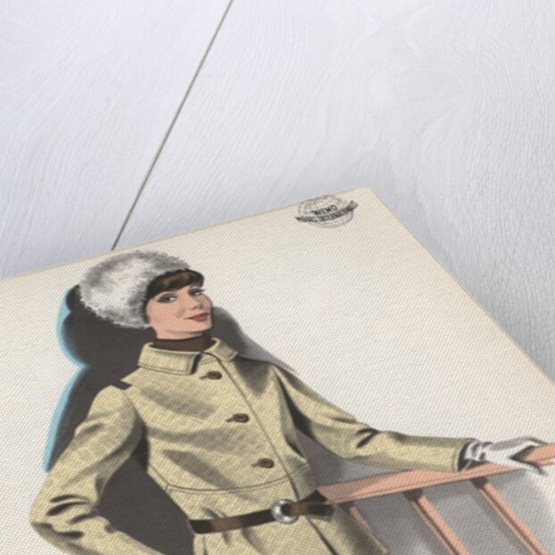 Two women modeling outerwear by Anonymous