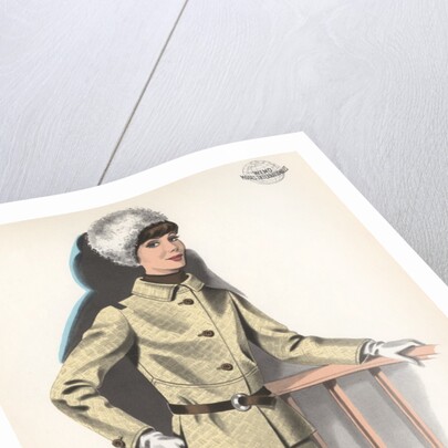 Two women modeling outerwear by Anonymous