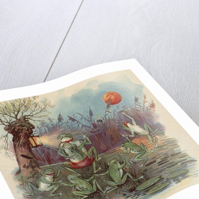 Frogs dancing in moonlight by Anonymous