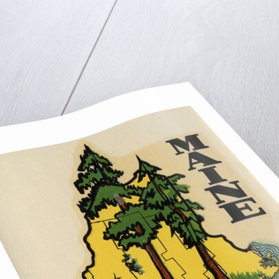 Maine travel decal by Anonymous