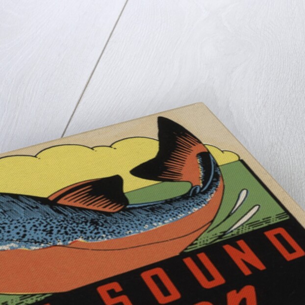 Puget Sound Salmon travel decal by Anonymous