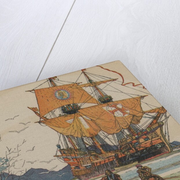 Amerigo Vespucci landing in South America by Anonymous