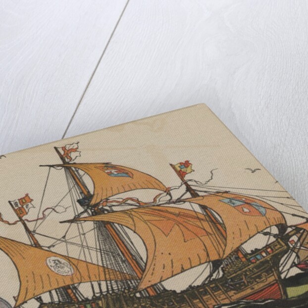Ferdinand Magellan at sea by Anonymous