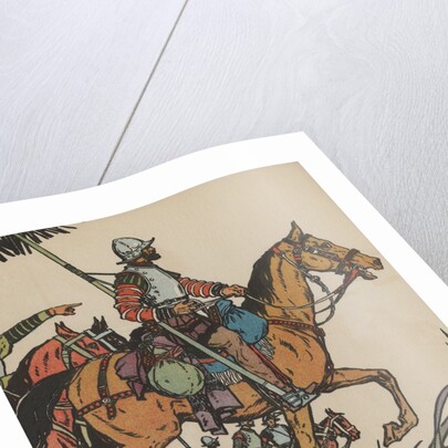 Francisco Pizarro on horseback by Anonymous