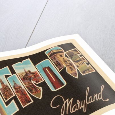 Greetings from Baltimore, Maryland by Anonymous