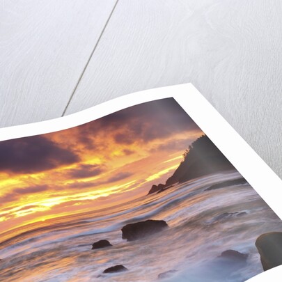 sunset along Indian Beach, Oregon Coast. Pacific Ocean. Pacific Northwest, United States by Anonymous