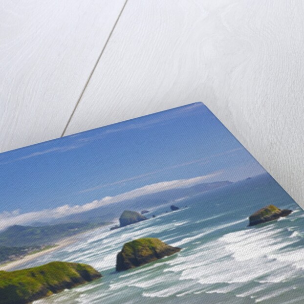 view of Cannon Beach from Ecola State Park. Oregon Coast. Pacific Ocean. by Anonymous