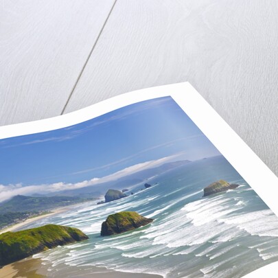 view of Cannon Beach from Ecola State Park. Oregon Coast. Pacific Ocean. by Anonymous