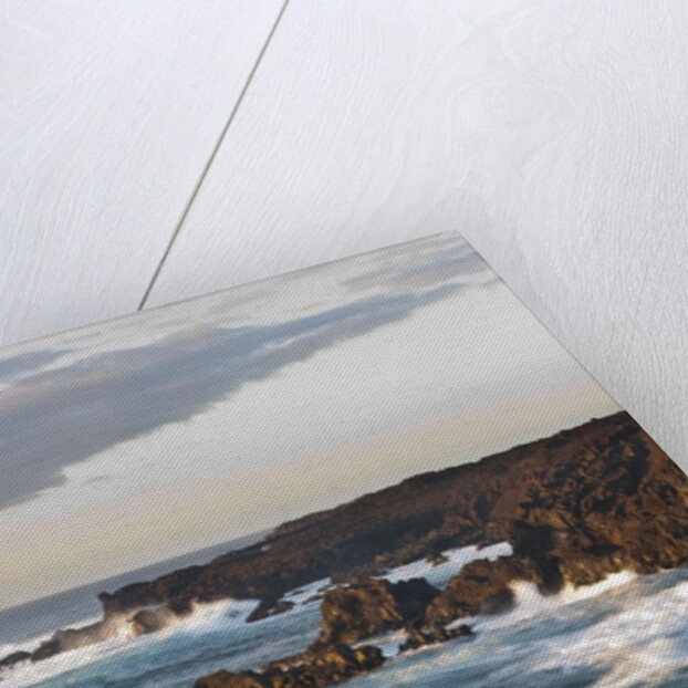 Waves crashing against rocky coast, Lanzarote, Spain by Anonymous
