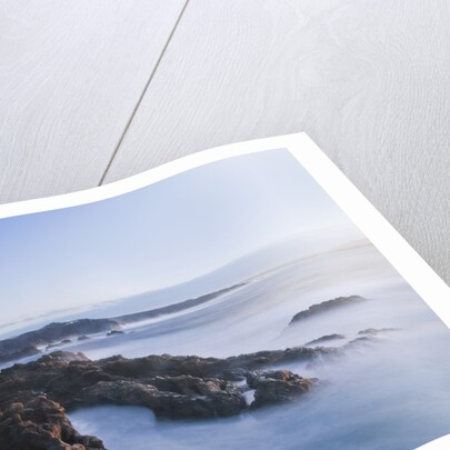 Waves crashing against rocky coast, Lanzarote, Spain by Anonymous