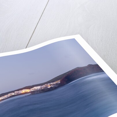 View of El Golfo at dusk, Lanzarote, Spain by Anonymous