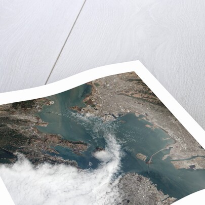 Satellite View of a Foggy Day in San Francisco by Anonymous