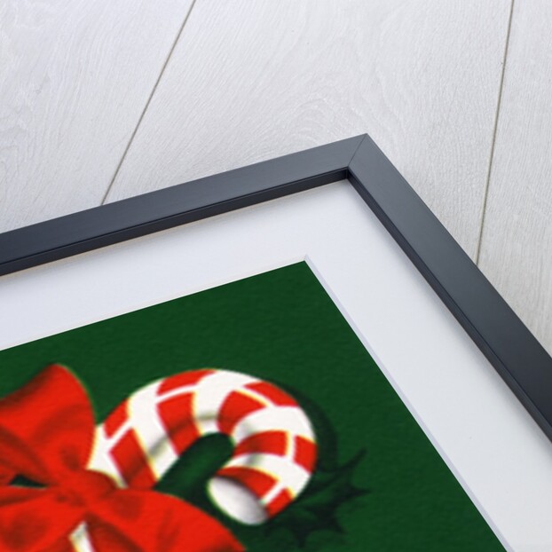 Vintage Illustration of a Christmas Candy Cane by Anonymous