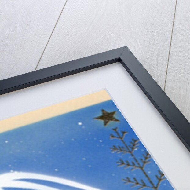 Art Deco Christmas Design with an Ibex by Anonymous