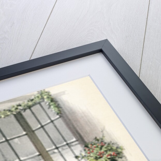 Vintage Illustration of Christmas Tree by a Window. by Anonymous