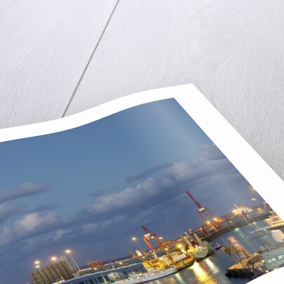 Harbor at night, Las Palmas, Gran Canaria, Spain by Anonymous