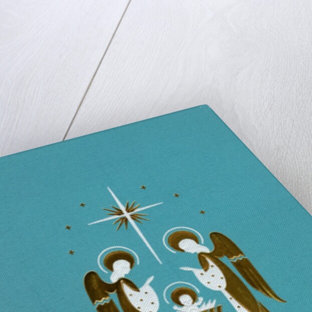 Angels with the Jesus in a Manger by Anonymous