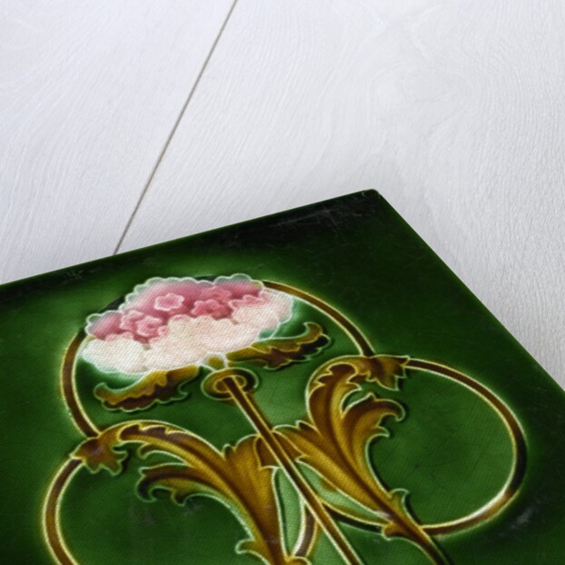 Art Nouveau decorative tile by Anonymous