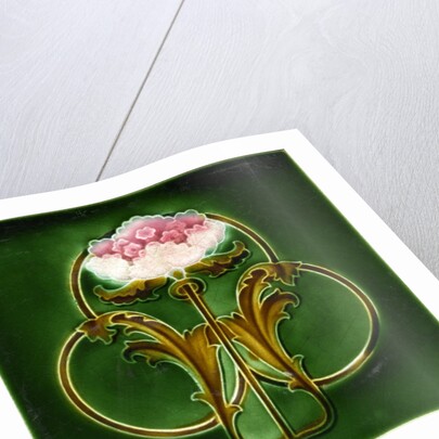 Art Nouveau decorative tile by Anonymous