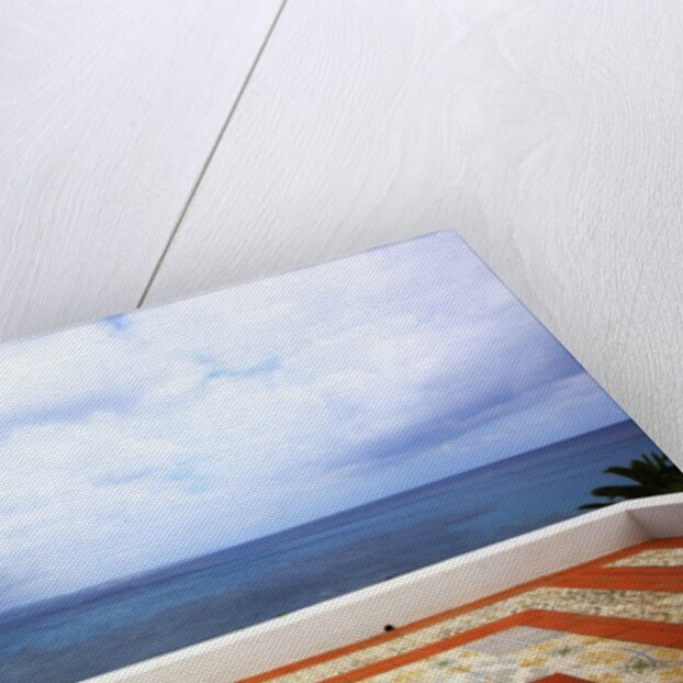Tiled tarrace overlooking sea, San Pietro island, Carloforte, Sardinia, Italy by Anonymous