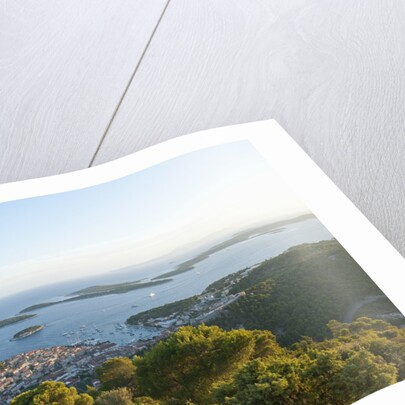 View of town and Pakleni archipelago, Hvar Town, Hvar Island, Croatia by Anonymous