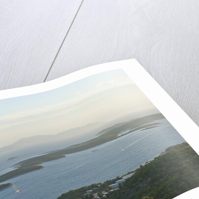 View of town and Pakleni archipelago, Hvar Town, Hvar Island, Croatia by Anonymous
