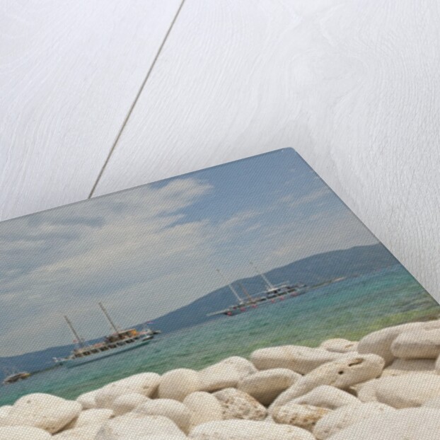 White rocks on beach, Lumbarda, Korcula island, Croatia by Anonymous