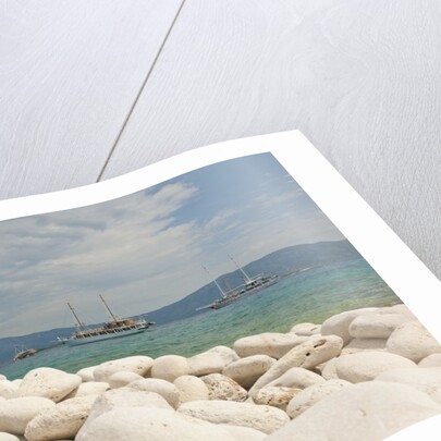 White rocks on beach, Lumbarda, Korcula island, Croatia by Anonymous