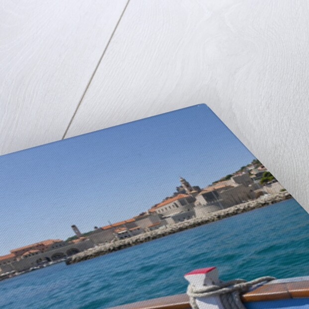 On boat deck, Dubrovnik, Croatia by Anonymous