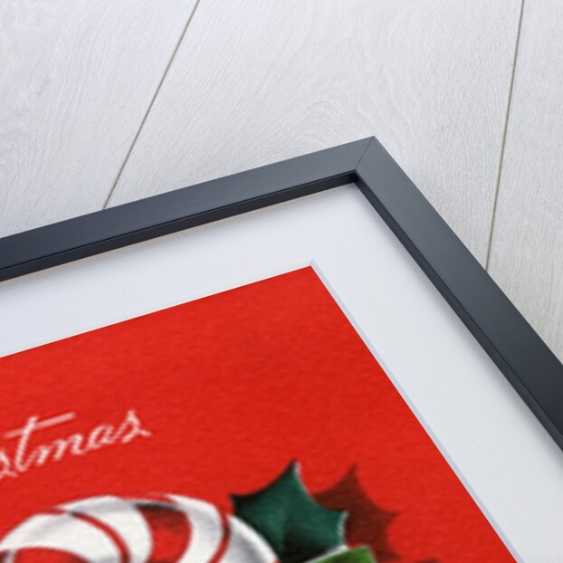 Vintage Illustration of Christmas Candy Cane by Anonymous