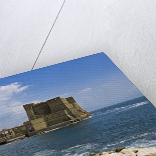 View of fortress by sea,, Naples, Campania, Italy by Anonymous
