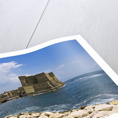 View of fortress by sea,, Naples, Campania, Italy by Anonymous
