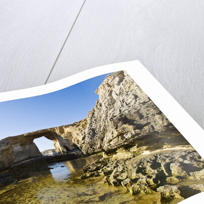 View of Azure Window stone arch, Dwejra, Gozo, Malta by Anonymous