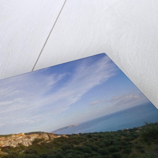 View of town and sea, Pisciotta, Campania, Italy by Anonymous