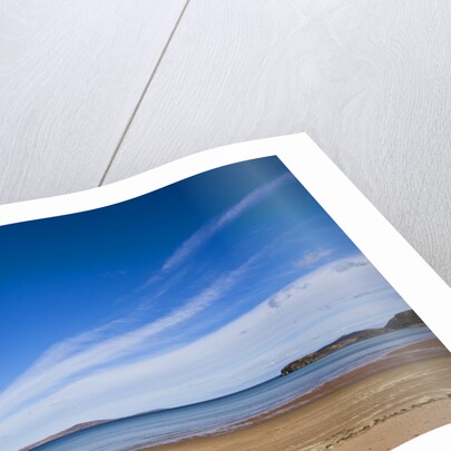 View of beach and blue sky above,Gruinard Bay, Scotland, United Kingdom by Anonymous