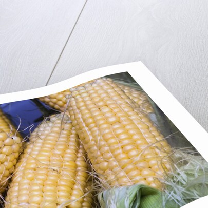Fresh sweet corn in Carmel Market by Anonymous