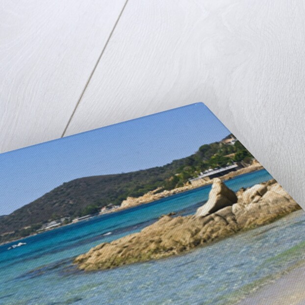 Beach near town, Ajaccio, Corsica, France by Anonymous