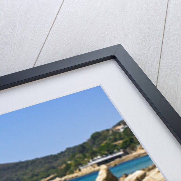 Beach near town, Ajaccio, Corsica, France by Anonymous