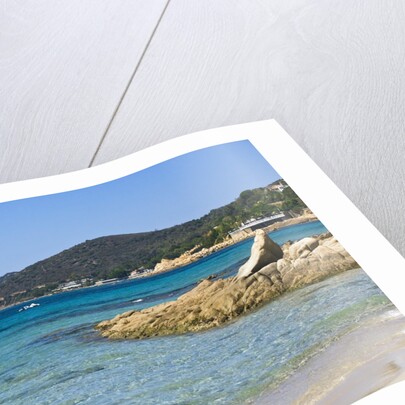 Beach near town, Ajaccio, Corsica, France by Anonymous