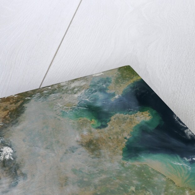 Smoke and fires in eastern China by Anonymous