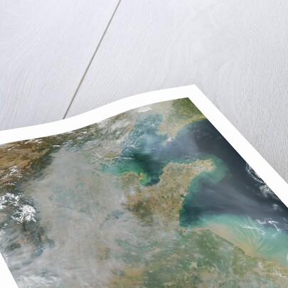 Smoke and fires in eastern China by Anonymous