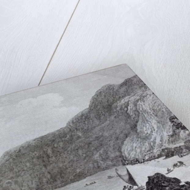 18th century engraving of Karakakooa Bay where Captain James Cook was killed by Anonymous